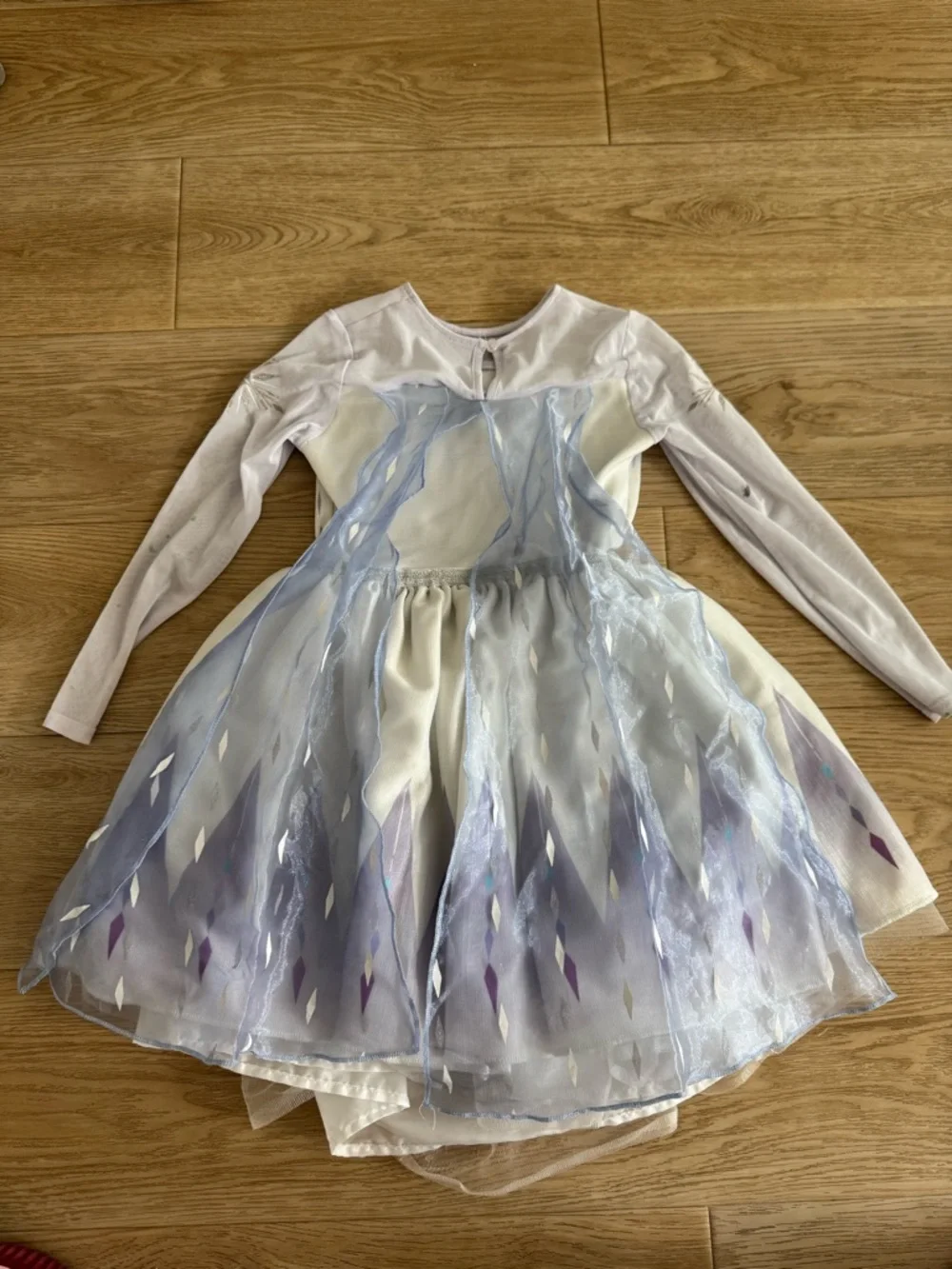 Disney White and Purple Elsa Ice Princess Costume Dress